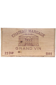 Chateau Margaux 1981 - Original Wood Case - Sold by 12