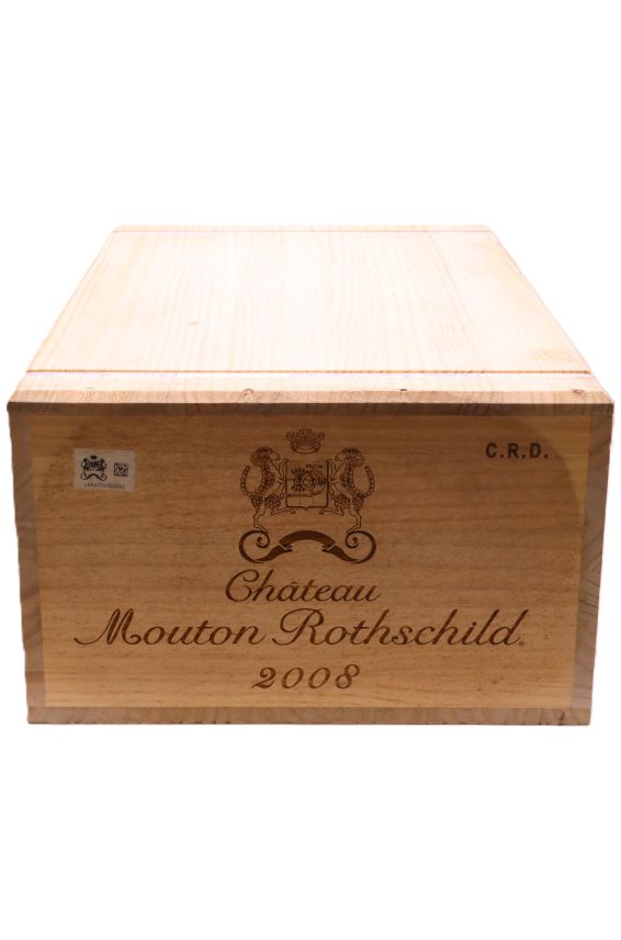 Chateau Mouton Rotschild 2008 - Original Wood Case - Sold By 12