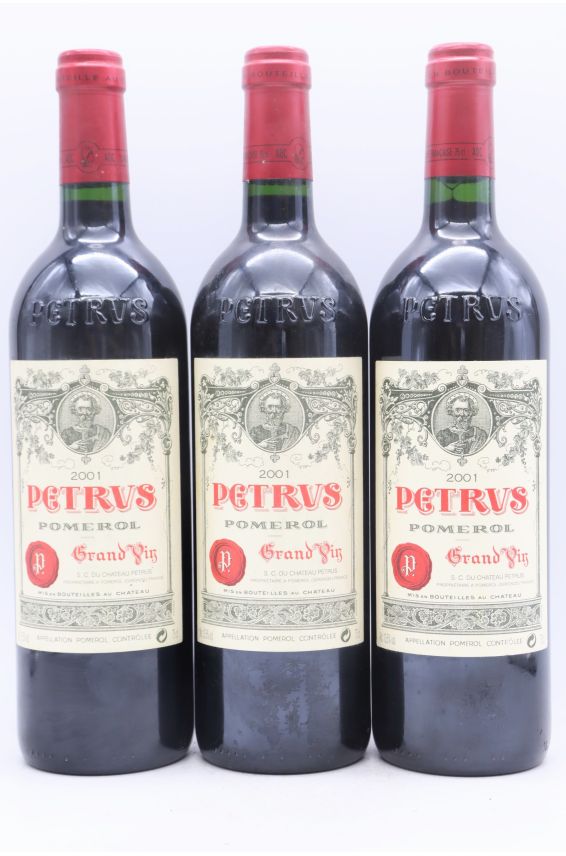 Chateau Petrus 2001 - Original Wood Case - Sold by 3