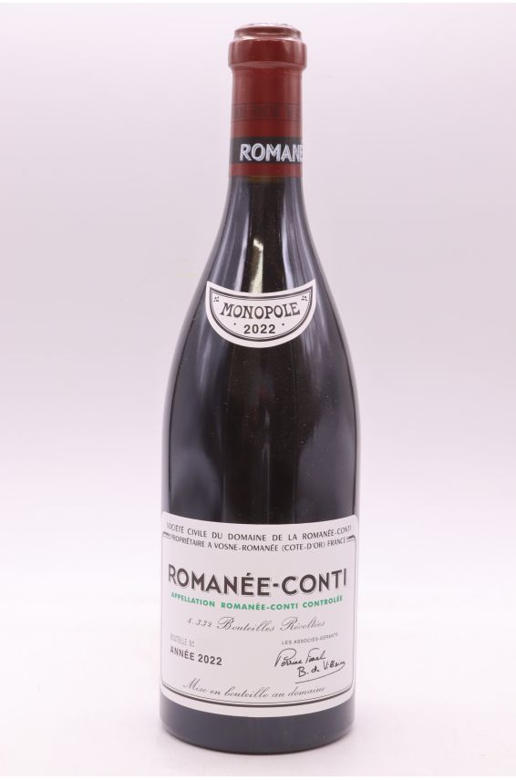 Romanné Conti 2022